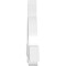 Ekena Millwork Ericson Architectural Grade PVC Gable Bracket, 72"W x 27"H x 4"D x 6"F, 9/12 Pitch GBP072X27X0406ERI00 - alternate 3